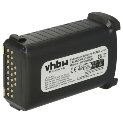 Abbildung von vhbw Akku Ersatz für Symbol 21 61261 01, 65587 02, 03 Handheld Computer Scanner (3400mAh, 7,4V, Li Ion)