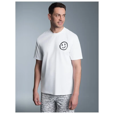 Abbildung von TRIGEMA Schlafanzug T Shirt mit lustigem Smiley Printmotiv (1 tlg)