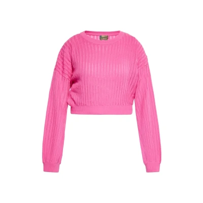 Abbildung von myMo Cobranded WITH Ebeeza Strickpullover, Damen, Größe: 38, Pink