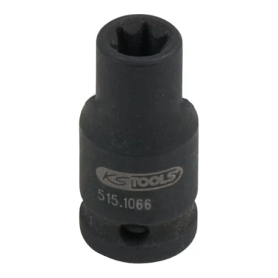 Abbildung von KS TOOLS 515.1066 Kraft Stecknuss E6 6,3 (1/4&quot;)mm (Zoll) Außen Torx, E Profil