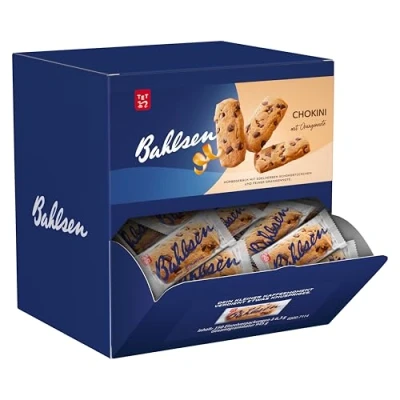 Abbildung von Bahlsen Chokini 1er Pack Thekendispenser Mürbegebäck mit Schokostückchen und Orangennote (1 x 945 g)