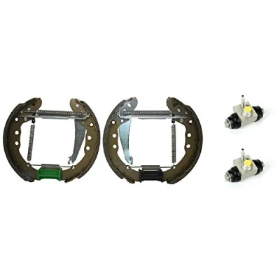 Abbildung von BREMBO K 85 032 Bremsensatz, Trommelbremse VOLKSWAGEN: Caddy 1 Pickup, Passat B3/B4 Variant, GOLF 3, AUDI: 100 C4 Limousine, C3 Limousine