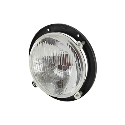 Abbildung von HELLA Halogen Scheinwerfer 12V / 24V rund ECE Stecker: Flachstecker links 1L3 996 002 411