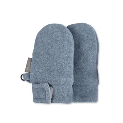 Abbildung von Sterntaler Unisex Baby Fäustlinge Ohne Daumen aus Microfleece, mit Klettverschluss, Blau, 1
