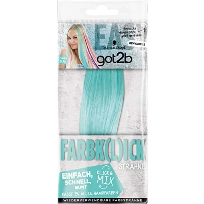 Abbildung von Schwarzkopf got2b Farbk(l)ick Freaky Blau Clip in, 1er Pack (1 x 1 Stück)