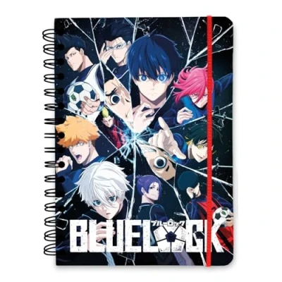 Abbildung von Grupo Erik Bullet Journal Dotted A5 Blue Lock Hard Cover Notizblock Ringbuch Notizbuch Tagebuch für Erwachsene und Kinder mit Ringbindung Offizieller Merch