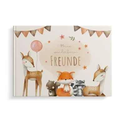 Abbildung von MeinBaby123® Tagebuch Freundschaftsbuch Süße Tiere für Kinder