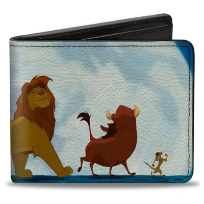 Abbildung von Buckle Down Herren Standard Bifold Wallet The Lion King 10,2 x 8,9 cm