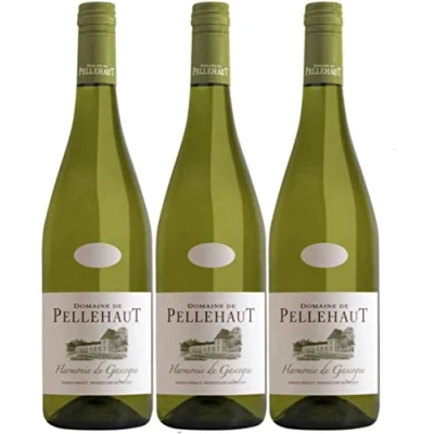 Abbildung von Domaine de Pellehaut Harmonie Gascogne Blanc Côtes Weißwein trocken IGP Frankreich I Versanel Paket (3 Flaschen)