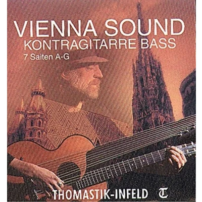 Abbildung von Thomastik 659097 Saiten für Bass /Schrammelgitarre, Satz Bässe 7 saitig Nylonkern versilbert umsponnen