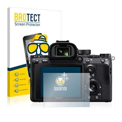 Abbildung von BROTECT Entspiegelungs Schutzfolie für Sony Alpha 7R III (2 Stück) Matte Displayschutz Folie, Anti Reflex, Fingerprint