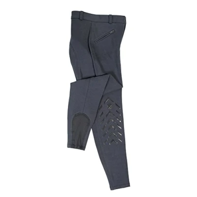 Abbildung von PFIFF 102456 Reithose Piccola, Silikongrip, Kniebesatz, elastischer Beinabschluss, mit Gürtelschlaufen, Kinder, Blau, 146