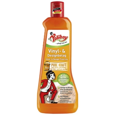 Abbildung von Poliboy Vinyl Designbelag Pflege Konzentrat, 500 ml und Designbodenreiniger