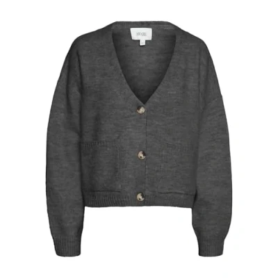 Abbildung von Aware Vmgemma Vneck Cardigan Strickjacke, Damen, Größe: XXL, Dark grey