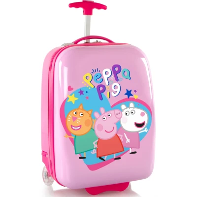 Abbildung von Heys Kinderkoffer &quot;Peppa Pig rosa, 46 cm&quot;, 2 Rollen, Kindertrolley Handgepäck Koffer Kinderreisegepäck