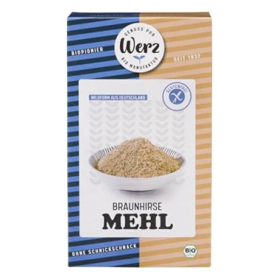 Abbildung von Werz Braunhirse Mehl glutenfrei 1000 g 5er Pack