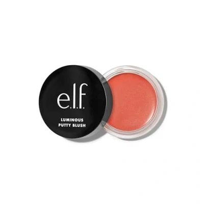 Abbildung von e.l.f. Luminous Putty Blush, to Powder, Aufbaubar Mit Einem Subtilen Schimmer Finish, Hochpigmentiert &amp; Cremig, Vegan Tierversuchsfrei, Isla Del Sol, 10 g