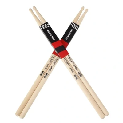 Abbildung von 2 Paar Drum Sticks Premium Maple Wood Drumstick, ideal für Schlagzeuger aller Niveaus, Schlagzeug, Percussion und zum Üben (5A)