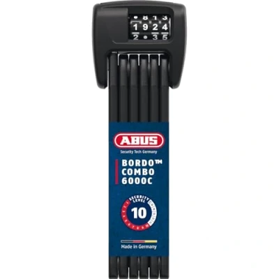 Abbildung von ABUS Faltschloss &quot;Bordo Combo 6000C/90 SH&quot;, (mit Halterung)