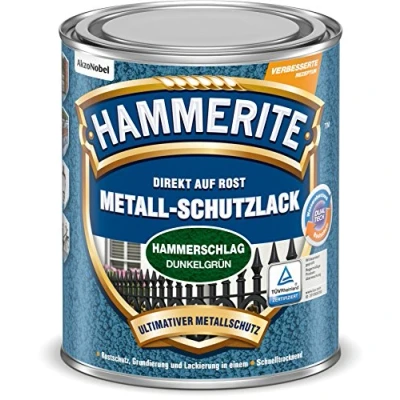 Abbildung von Hammerite  Metallschutzlack Dunkelgrün glänzend / 63095, hochgradig Witterungsbeständig, Wasserabweisend