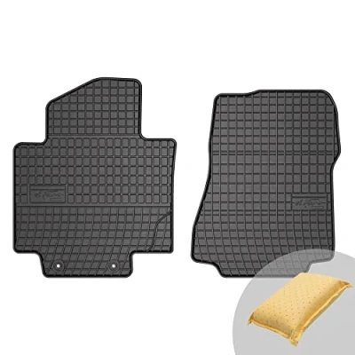 Abbildung von FROGUM EL Toro Gummimatten Ganzjähriges Set von Autofussmatte Auto Fußmatten für Nissan NV200 ab 2009 Beständiges Gummi Material 1,5cm Schutzkante