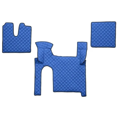 Abbildung von F CORE FL30 BLUE Fußmattensatz Eco Leder vorne 3 Blau MAN: TGX