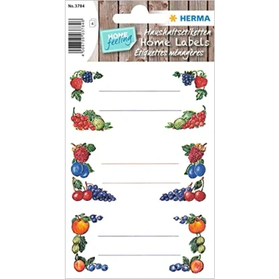 Abbildung von HERMA Küchenetiketten 76x35mm Beerenarrangements VE=4 Blatt