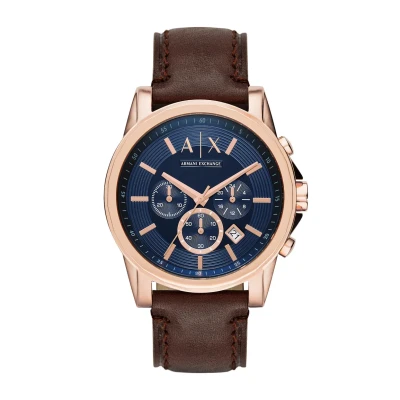 Abbildung von Armani Exchange Chronograph, Herren, Größe: One Size, Brown
