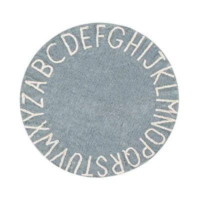 Abbildung von Lorena Canals Teppich Rund ABC Blau