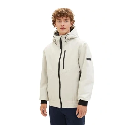 Abbildung von TOM Tailor Denim MIT Kapuze Winterjacke, Herren, Größe: Small, Beige alfalfa