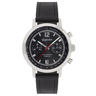 Abbildung von Gigandet Herren Analog Japanisches Quarzwerk Uhr mit Leder Armband 2VNAG10/007