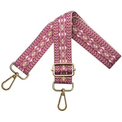 Abbildung von Verstellbarer Schultergurt für Taschen Damen Tragegurt, Taschengurte zum Wechseln, Taschengurt Breit 3.8cm mit Gold Karabiner, Schulterriemen Schultertasche Handtaschen, Rosa, N17