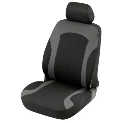 Abbildung von WALSER Premium Inde ZIPP IT 11784 Sitzschonbezug schwarz/grau Polyester vorne kfzteile, kfzteile24, bandel online, bandel, atp autoteile,