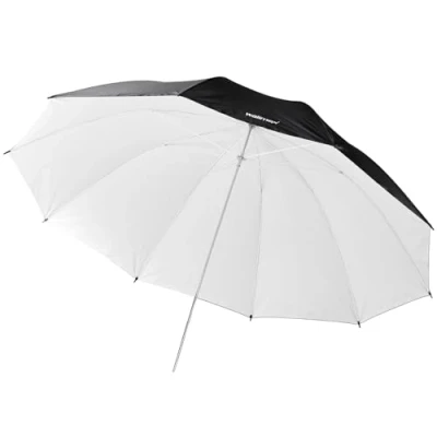 Abbildung von Walimex Pro Reflexschirm (150 cm) schwarz/weiß