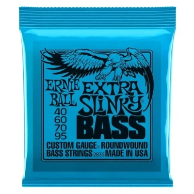 Abbildung von Ernie Ball Extra Slinky Nickel Wound E Bass Saiten, Stärke 40 95