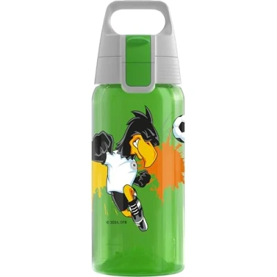 Abbildung von SIGG Trinkflasche Kinder Viva One DPF Paule Für Kohlensäurehaltige Getränke Geeignet Auslaufsicher Spülmaschinenfest BPA frei Sport Grün 0,5L