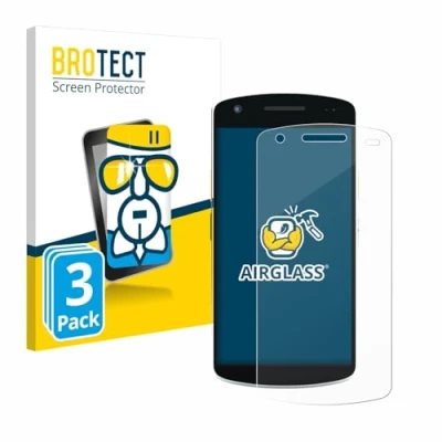 Abbildung von BROTECT Schutzglas für Zebra EC50 (3 Stück) Schutzfolie Panzer Folie Glas [Extrem Kratzfest 9H, Anti Fingerprint, Ultra Transparent]