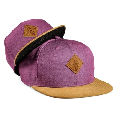 Abbildung von Soulbuddy Cap Damen Kinder 2er Set Familien Outfit Muttertagsgeschenk Geschenke zum Muttertag Mama Geschenk Lila One Size und Kids L