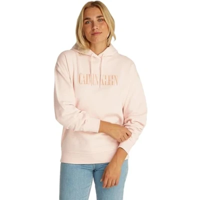 Abbildung von Calvin Klein Jeans Varsity Hoodie Sweatshirt, Damen, Größe: XS, Silver peony