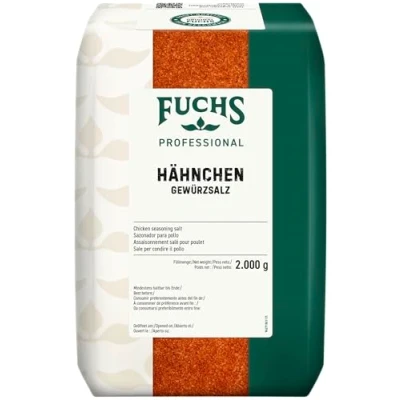 Abbildung von Fuchs Professional Hähnchen Gewürzsalz Herzhaftes Gewürz für Gerichte Profi Qualität Großverbraucher 2 kg im recyclebaren Beutel