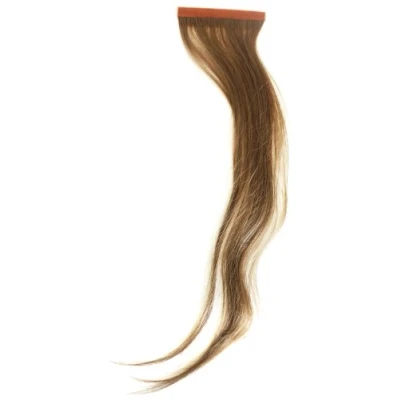 Abbildung von Qwik X 100 Percent Indian Remi Human Hair Tape Extensions Colour 8 Mousey Brown 41cm