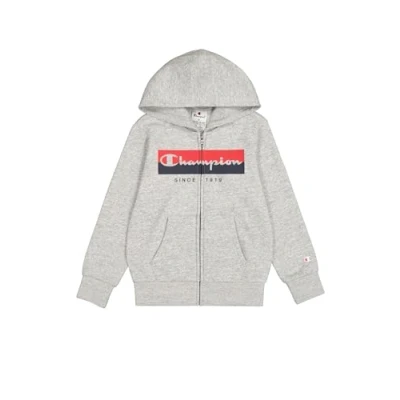 Abbildung von Champion Jungen Legacy Graphic Shop B (306839) Ultra Light Soft Compact Powerblend Fleece Full Zip Hooded Sweatshirt, Grau (EM021), 5 6 Years