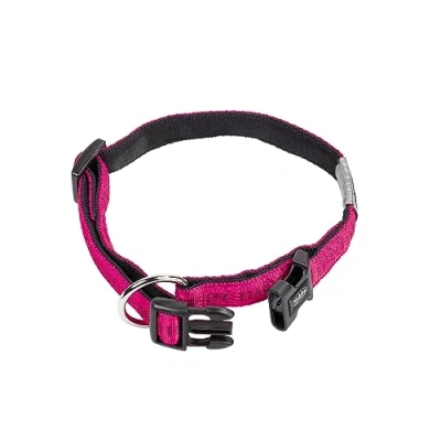 Abbildung von Nobby Halsband Soft Grip, fuchsia / schwarz L: 20 30 cm, B: 10 mm, 1 Stück