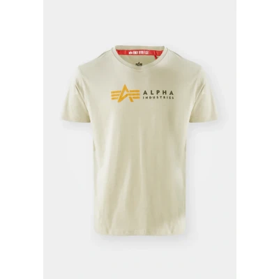 Abbildung von Alpha Industries Label T PP Shirt für Herren Vintage Sand