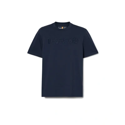 Abbildung von Timberland Short Sleeve TEE Tshirt print, Herren, Größe: Small, Dark sapphire
