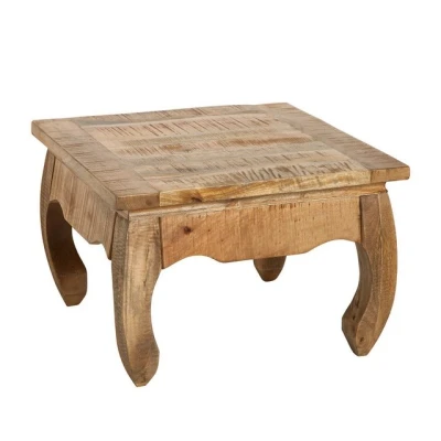 Abbildung von Riess Ambiente Massiver Couchtisch Opium Antique 60cm Natur Mangoholz Wohnzimmertisch Tisch Massivholz Holztisch
