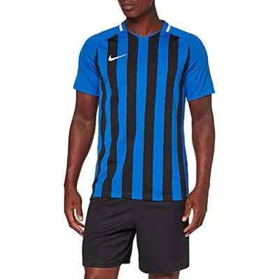 Abbildung von Nike Herren Striped Division III SS Trikot, Königsblau / Schwarz Weiß, M