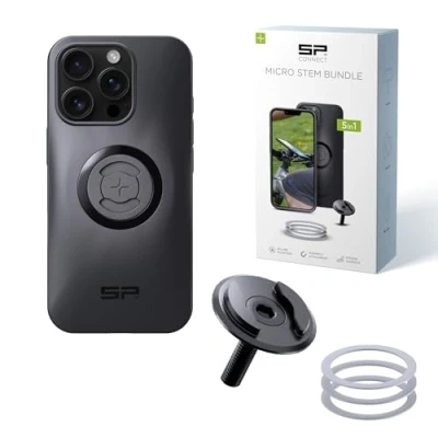 Abbildung von SP CONNECT Micro Stem Bundle SPC+ für iPhone 16 Pro Handy Halterung den fahrradlenker Smartphone Fahrrad handyhalter