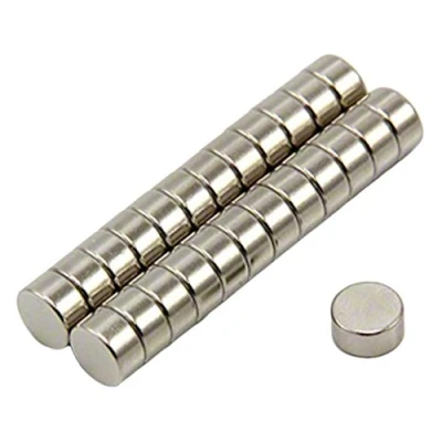 Abbildung von Samarium Kobalt Hochtemperaturmagnet Für Motoren, Elektromotoren, Turbomaschinen und Sensoren 6mm Durchmesser x 3mm Dick 0,7kg Ziehen Packung von 200 Packungen