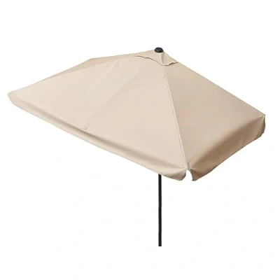 Abbildung von EASYmaxx Sonnenschirm rechteckig, 230 x 140 cm für Balkon und Terasse, mit praktischer Handkurbel &amp; Sonnenschutz UV Schutz 40+